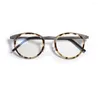 Lunettes de soleil Frames Vintage Titanium Round Eyeglasses Cadre Unisexe Dan Design Screwear Lunes 9704 Men de MyPia Prescription pour hommes