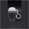 Butelki do pakowania hurtowo PC 30 ml pustego dezynfekującego wyczerpanie Podróż Mały rozmiar Hook przewoźnika Biała czapka wielokrotnego użytku przenośna FAC DHEZM