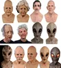 Europese en Amerikaanse cos oude man maskeert Ufo Alien Mask Bald Head Handsome Guy Young Beauty Latex Header Fabrikant hele6701576