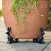 Plante animale Pot Foot Flower Pot Support Décoration artisanale Résine Ensemble de 3 statues extérieures Jardin Pot Planteur Planter Planteur Support 240418