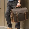 Valigette pazzesche casse vera valigetta in pelle per uomo in forma da 17 "lo zaino per laptop 3 usa borsetta business maschio grande borsa da viaggio