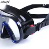 Adult Low Volume Clear Diving Mask with Tempered Glass Freediving Snorkeling Silicone Black Underwater Swimming Goggles 240407