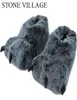 Chinelos de pata de alta qualidade chinelos de animais engraçados mulheres garras de garra de inverno home slipper masculino de piso interno macio tênis9265282