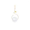 Brincos Dangle 2024 Brincho Drop Transparente Balloon Pearl Pearl Pingente moderno para jóias femininas