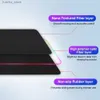 Мышиные накладки запястья покоятся Genshin Impact RGB Gaming Mousepads Аниме Funina Gange Deskpad Cheelbod Mate Med Gamer Mousepad XXL Mouse Pad Luminous Mouse Mats Y240419