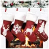 Pończochy 46 cm wiszące skarpetki świąteczne rustykalne spersonalizowane świąteczne dekoracje płatka śniegu rodzinne zapasy wakacyjne p0829