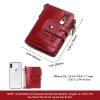 Wallets 2020 New Women's Wallet Genuine Cow Leather Lady Red Wallets Women Female Hasp Zipper Design Coin Purse ID Card Holder Walet