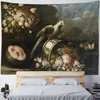 Tapestries Flower And Bird Oil Painting Tapestry European Retro Art Hanging Cloth Scene Wall Bohemian Home Decoration