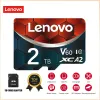 Kaarten Lenovo High Speed C10 Memory Card 2TB 1 TB V30 A2 MICRO TF/SD CARD SD -flashkaart 4K SD -kaarten Cartao de Memoria voor Nintendo Switc