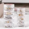 Jewelry Pouches 5-layer Storage Box Makeup Rack Bracelet Earring Round Plastic Organizer Boxes Holder Button Zip Head