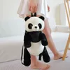 3545 cm panda en peluche sac à dos caricature mignon jouet en peluche douce sac à banc d'animaux pour enfants cadeaux d'anniversaire filles 240407