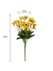 Decoratieve bloemen 2 Packs kunstmatige zonnebloemen boeketten 44 hoofden met stengels gele faux zon voor bruiloft verjaardagsfeestje thuisdecoratie