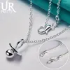 Pendants Urpretty 925 Collier pendentif de sucette mignonne en argent sterling 16/18/20/22/24/26/28/0