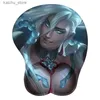Mouse Pads poignet Rests Shieda Kayn The Shadow Reaper 3D Mouse Pad Rhaast League of Legends Anime Sexy Sexe Rest Bureau Mousepad Mat Gamer Gamer Y240419