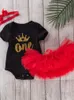 Bebeğin 2024 2024 100 Günlük Ziyafet Robe Tutu etek Seti Instagram Çocuk Giyim Bebek Giyim Modası