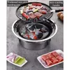 Barbecue Grills multifonctionnel Grill Grill coréen Portable Camping Stove Smoker BBQ coreana 240415