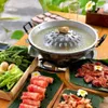 Aluminiowy grilla Grill Pan Koreański styl bezstronny przenośny kemping mięs