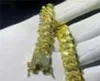 Mens hiphop guldarmband simulerade diamantarmband smycken mode is ut Miami kubansk länkkedja armband3056464