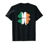 Camisetas masculinas mais design mapa irlandês e shirt de lembranças da Irlanda Irlanda para homens camisa de camisa Tops de algodão camisetas