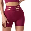 Aktive Shorts Großgröße Frauen haben kurze Yoga hohe Taille -Hebedockweiche Fitness enge Legging Cycling Sportic Gym