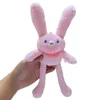 Pull de traction en peluche Couchette Keychain Pendre accessoire Pull Lapin Pluche de jouet animal doux en gros