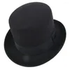 Boinas fedora ocidental para homens mulheres unissex usam caça de fantasia de mago vintage