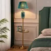 Floor Lamps American Light Luxury Ceramic Lamp Living Room Simple European Floor-Standing Rack Table Vertical Bedside