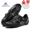 Yrke Man Speed ​​Bicycle Shoes Women Cycling Shoes Road Cykel Sneakers Men Carbon Road Flat Pedals Racing Cykling Skodon 240417