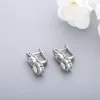 Pendientes de semental 2024 Europa y americana Sterling Silver 925S Diamond Controlon Ear Long Studs Joyería de estilo simple de alta calidad para mujeres