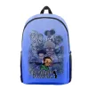 Sac à dos Populaire Novelty The Boondocks Pupil Bookbag Notebook Backpacks 3D Print Oxford imperméable Boys / Girls Fashion Travel Backpacks