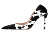 2022 Spring Automne Nouveau Stiletto Chaussures sexy High Heels Roman Special Cow Pattern Fashion Print Chaussures Fibre chimique Fibre Fibre 039S PU6299412
