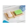 Soap Derees Natural Bamboe Trays Houten Dish Tray Holder Rack Plaat Doos Container voor Bad Douche Badkamer Druppel Huis Tuin A Dhmpe