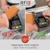 Portemonnees Dienqi RFID blokkerende kaarthouder mannen portefeuilles slanke lederen metaal magie slimme portemonnee mannelijke munten portemonnee koffie portemonnee voor mannen