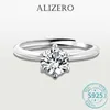 Anelli nuziali aliZOLO 0,5-3ct d colore anello di moissanite con certificato Gra 925 sterling argento rotondo brillante anelli di diamanti taglio per donne 240419