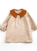Spring Girl's and Automn Robe Collar Collarred Children's Robe's Girl's Spring's Spring Child's Robe Baby Princess Robe