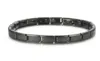 Mens Womens Germanium Stone Titanium Health Relief Expandable Magnetic Bracelet Link Chain4419353