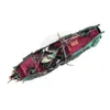 Dekorasyonlar Büyük Akvaryum Dekorasyon Teknesi Plactic Gemi Hava Split Gemi Enkazı Balık Tankı Dekor C Fishtank 230606 Damla Teslimat Dhztb