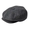 Ball Caps Jangoul Newsboy Caps News Fashion Mens Men Slence Blend Flat Cap 8 Pane Hat Hats с Button Front Gatsby Cap для мужчин