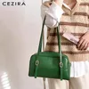 BAG CEZIRA Luxury Design PU Leather Boston per donne 2024 Borse per spalle cuscino in stile moda Ladies Casual Borsa