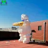 Toptan Konaklama Puft Şişirilebilir Marshmallow Man PVC Cadılar Bayramı Dekorasyonu Açık Hava Reklamcılığı İçin Hayalet Bütçesi Model