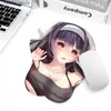 S Handgelenk ruht Anti -Slip 3d niedliche Maus -Pad -Anime sexy Mädchen 3d Hüfte weich mit Maus -Pad -Handgelenk -Support -Spiel Y240419