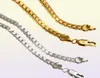 Halskette 5mm 18K Gold plattierte Ketten Halsketten Men039s Hip Hop -Kette Schmuckgeschenke Party2971705