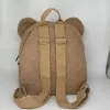 Väskor Personlig broderad Autumnwinter Cartoon Plush Teddy Bear Design ryggsäck för tjej kvinnor avslappnad varm lambool dagpack väska