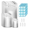 Sacs de rangement kit mylar 100 pour aliments réutilisables à chaleur scellable scelable à air étouffé d'odeur d'odeur d'odeur d'emballage