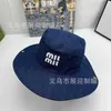 Ball Caps designer Miao Family's Correct Version Embroidered Letter Big Edge Fisherman Hat High Quality Fashion Sunshade Versatile Cowboy 2JOW