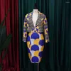 Stage Wear Women's Fashion Casual Small Suit Coat Half Skirt Two Piece Set