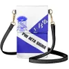 Emmingen starten voor phi beta sigma lederen schoudertas mode dames flip telefoonzakken crossbody messenger make -up organisator zakje zakje