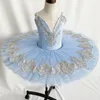 Blue Bird Purplel Professional Ballet Dance Tutu Bordes de volantes Classic Ballet Tutu Tutu Vestido para niñas Mujeres Performance 240411