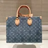 Donne classiche retiro borse in denim in pelle in pelle borse in pelle di pelle Luxurys Crossbody Messenger Ladies da viaggio per borse da viaggio p isxk