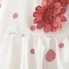 Mädchenkleider Sommer Baby Kleider koreanische süße Bogen rosa schulter ärmellose baumwolle Kleinkind Prinzessin Kleid+Sunhat Kids Kleidung BC010 D240423